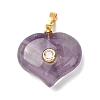 Natural Banded Amethyst Pendants G-B188-02G-03-1