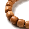 Wood Bead Bracelets BJEW-B080-27C-3