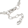 Brass European Style Bracelets for Jewelry Making KK-R031-06-3