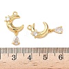 Brass Micro Pave Cubic Zirconia Pendants KK-D024-13G-3