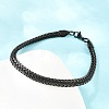 304 Stainless Steel Wheat Chain Bracelets for Women Men BJEW-H643-03EB-2