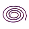 Electroplate Glass Beads Strands EGLA-K014-A-FP03-3