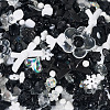 100G Transparent & Opaque Acrylic Beads TACR-TA0001-57G-4