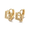 KC Gold Plated Brass Micro Pave Cubic Zirconia Hoop Earring EJEW-L271-01KCG-01-1