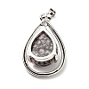 Natural Rhodonite Pendants G-B033-04P-16-3