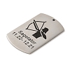 Non-Tarnish 304 Stainless Steel Pendants STAS-C098-01K-P-2