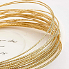 Textured Round Brass Wire CWIR-WH0004-01G-02-4