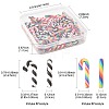 64Pcs 8 Styles Christmas Candy Cane Handmade Polymer Clay Beads CLAY-FS0001-49-4