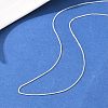 1MM Brass Box Chain Adjustable Slider Necklaces KK-H533-09A-S-2