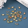 34Pcs 17 Colors 304 Stainless Steel Rhinestone Connector Charms STAS-TA0002-24-13