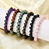 Adjustable Natural & Synthetic Mixed Gemstone Beads Braided Bead Bracelets for Women BJEW-L713-B-1