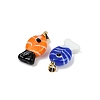 Handmade Lampwork Pendants X1-LAMP-A007-01G-02-2