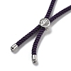 Twisted Nylon Cord Silder Bracelets DIY-B066-03P-07-3