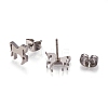 304 Stainless Steel Stud Earrings X-EJEW-N045-06P-2