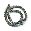 Natural African Turquoise(Jasper) Beads Strand G-K287-12-8mm-1-2