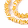 Electroplate Opaque Glass Beads Strands GLAA-N022-4mm-22-4