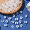Chunky Clear Transparent Frosted Tulip Flower Acrylic Bead Caps X-PL543-1-4