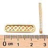 Brass Micro Pave Cubic Zirconia Multi-Strand Links KK-P239-02C-G-3