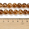 Heated Natural Citrine Beads Strands G-L642-B17-10mm-5