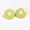 1-Hole Acrylic Shank Buttons X-BUTT-E069-B-09-3