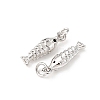 Brass Micro Pave Cubic Zirconia Pendants KK-D019-01A-P-2