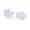 Dyed & Heated Glass Bead Caps GLAA-C042-01M-2