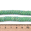AB Color Plated Opaque Glass Beads Strands GLAA-T026-4x8mm-P02-4
