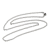 Tarnish Resistant 304 Stainless Steel Cable Chain Necklaces STAS-O053-06P-4