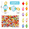 DICOSMETIC 200Pcs Transparent Acrylic Charms FIND-DC0001-75-2
