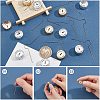 200Pcs 2 Colors Aluminum End Caps with Iron Pins ALUM-AR0001-03-3