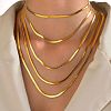 304 Stainless Steel Snake Chain Necklaces for Women WG80FEF-17-1