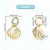 16Pcs Brass Charms ZIRC-HY0001-14-2