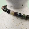 Natural Indian Agate Bead Stretch Bracelets BJEW-K212-A-010-4