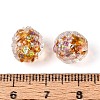 Handmade Foil Glass Beads FOIL-N029-10E-4