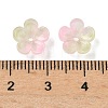 Dyed & Heated Glass Bead Caps GLAA-C042-01H-3