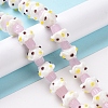 Mushroom Handmade Lampwork Beads Strands X1-LAMP-G150-03A-02-3