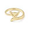 Brass Open Cuff Rings for Women RJEW-A028-04G-2