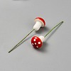 Resin Artificial Mushroom for Garden Ornament Flower Pots Bonsai Micro Landscape Decoration AJEW-WH0567-54A-2