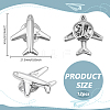 12Pcs Zinc Alloy Lapel Pin Backs for Backpack Clothes JEWB-PH0001-51-2