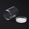 Transparent Plastic Jewelry Jar CON-TAC0007-02-3