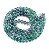 Baking Paint Glass Beads Strands S-DGLA-Q023-8mm-DB79-2