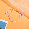 Cross Nylon Cord Braided Bead Bracelets WG2C716-04-1