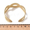 304 Stainless Steel Cuff Bangles for Women BJEW-H635-04G-3