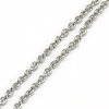 Tarnish Resistant Trendy Unisex 304 Stainless Steel Cable Chain Necklaces NJEW-L043-16P-2