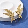 304 Stainless Steel Stud Earrings EJEW-Q027-01G-4