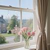 4Pcs Glass & Stainless Steel Hummingbird Hanging Suncatchers HJEW-FH00199-6