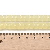 Baking Plating Glass Beads Strands GLAA-H036-01F-3