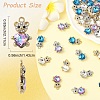 10Pcs Alloy Glass Pendants GLAA-YW0005-41G-01-3