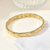 Textured 304 Stainless Steel Hinged Bangles for Women BJEW-Z178-04G-2