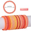 Polymer Clay Heishi Surfer Stretch Bracelets Set BJEW-SW00126-2
